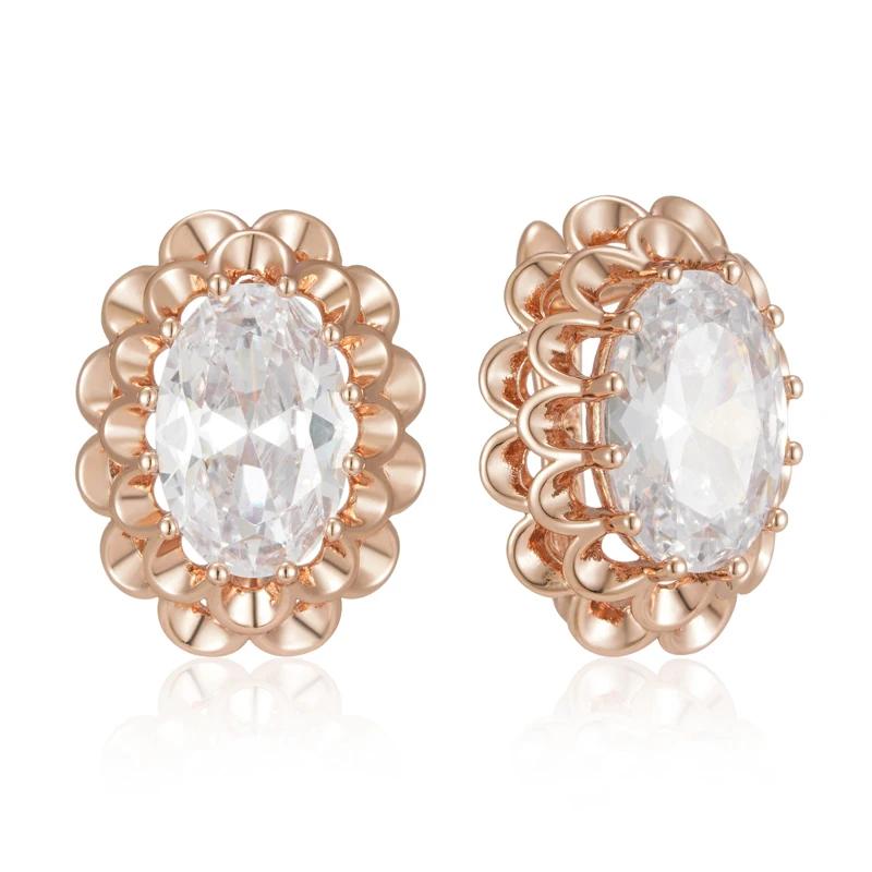 

Большие овальные белые циркониевые серьги-подвески для женщин, золотые винтажные ювелирные изделия, свадебные простые роскошные аксессуары для вечеринки белый