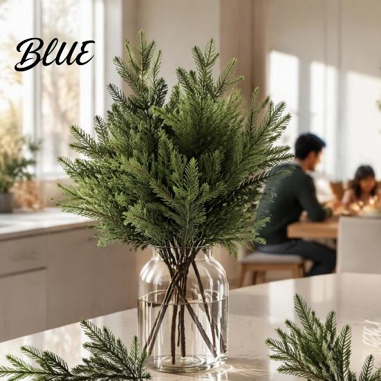 Rustic Mantelpiece Ornament Artificial Lighted Pine with Lights Fairy Light Olive Branch Realistic Faux Battery Operated Branches Stem for
