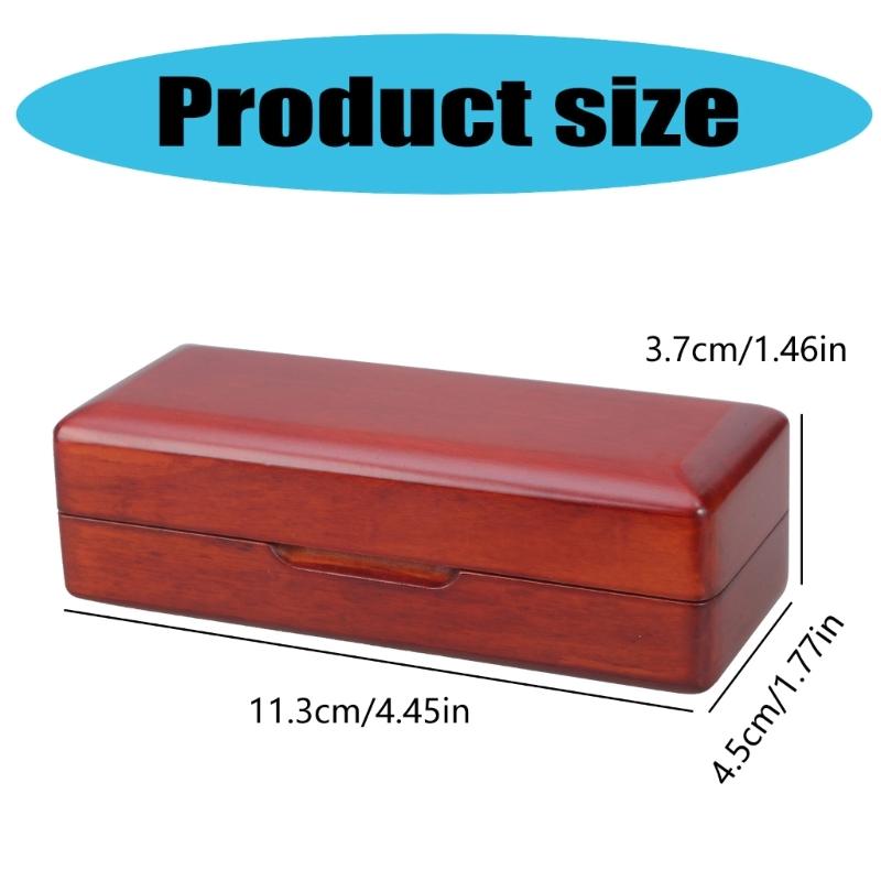 Saxophone Mouthpieces storage Box Maple Wood Mouthpiece Box Woodwind Mouthpiece Case Musical Instrument Accessories