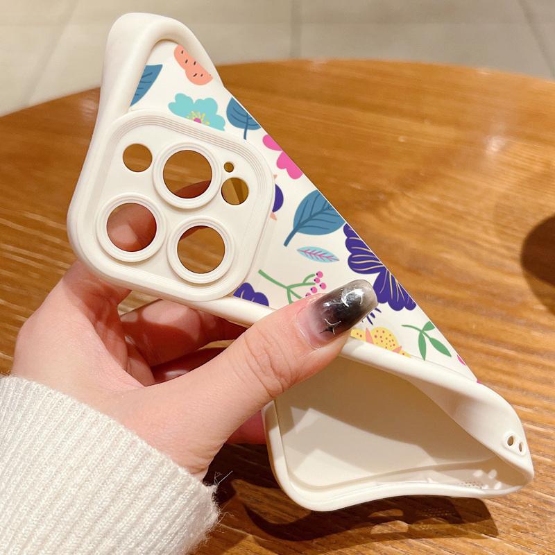 Colorful Leaves Flowers Phone Case For iPhone 17 Pro Max Air 16 15 14 13 12  XS X XR 7 8 Plus 16E Air Shockproof Bumper Cover