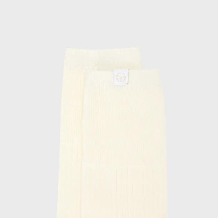 W Ribbed Over-the-Knee Socks (WHITE)