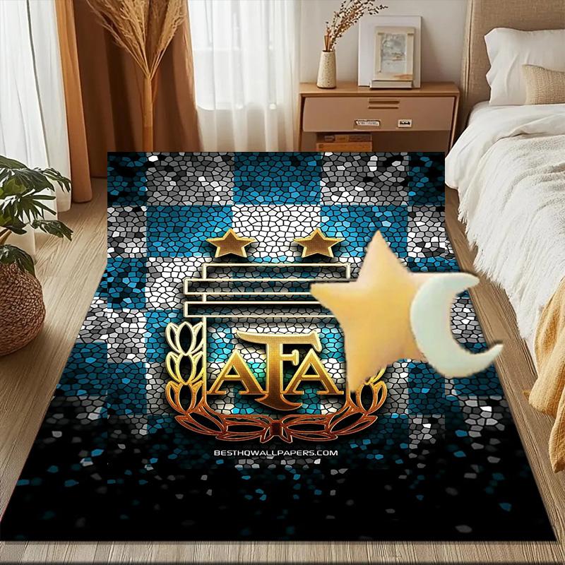 Argentina Football club Printed Office Carpet Chair Cushion Entryway Rug, Rugs for Living Room, Bedroom Christmas gifts