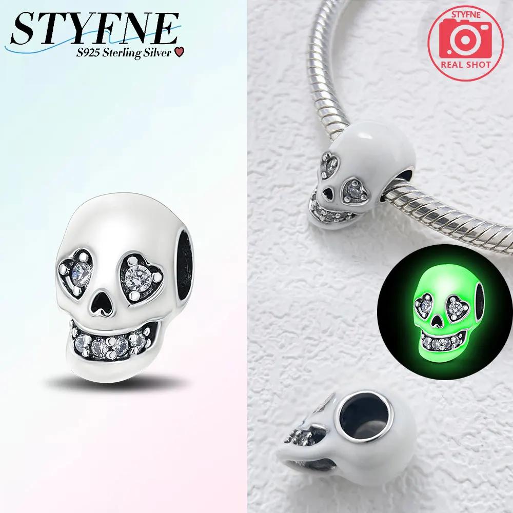 Fit Original Charm Bracelets Halloween Glow In The Dark Boo Ghost Spooky Pumpkin Skull Copper Charms Jewelry