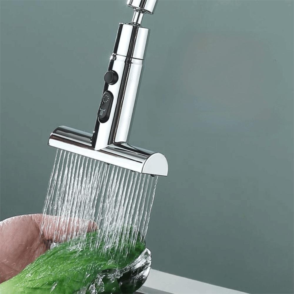 360-degree Rotation Waterfall Kitchen Faucet Extender Anti-splash Kitchen Tap Bathroom