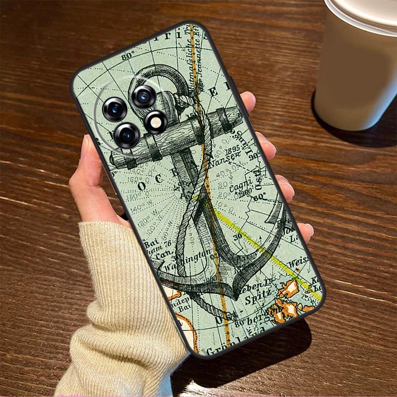 Anchor Sea Beach For OnePlus 15 13 12 11 15R 13R 12R 8T 10T 13T Case For OnePlus Nord 5 CE 2 3 4 Lite N20 N30