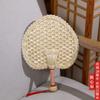 Handmade Straw Baby Mosquito Repellent Cool Cattail Leaf Fan