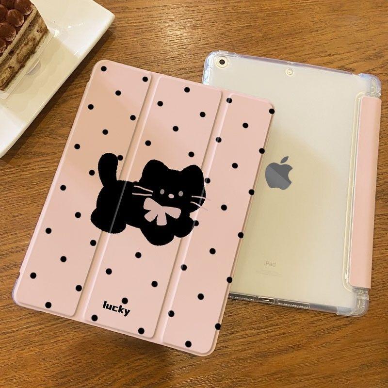 Met Potloodhouder Hoes voor IPad 10.2 Hoes 7/8/9e Generatie 10e Funda Ipad Air 5e Generatie Hoes Pro 11 2e 3e 4e Kitten ipad Air3 10.5