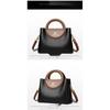 Women Textured Faux Leather Handbag with Detachable Crossbody Strap for Daily Commute