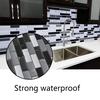 3D Mosaic Wall Sticker Self-adhesive Wallpaper for Kitchen and Bathroom Ceramic Tile Imitation Glass