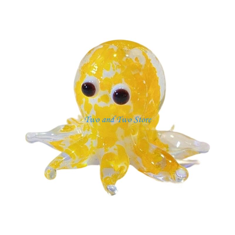 HX6F Adorable Tiny Octopus Glass Bead Suitable For Handmade Jewelry Making Earrings Necklaces And Bracelets Accessories