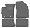 Tapis de voiture en velours graphite pour: Toyota Auris I hatchback, break (2006-2012)