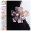 Vintage Flower Hair Claw Elegant Floral Hair Clip Hairpin Pearl Crab Clip  Summer