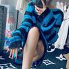 Ripped Striped Korean Sweater - Unisex, Color Block Knitwear