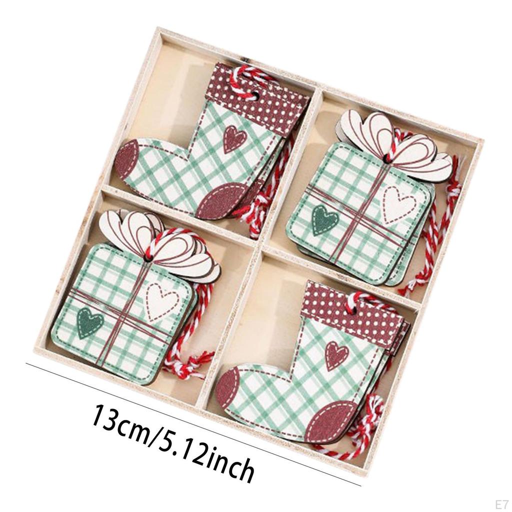 Christmas Decoration Hanging Pendant Wood Ornament Collection Celebration Party Supplies Photo Props
