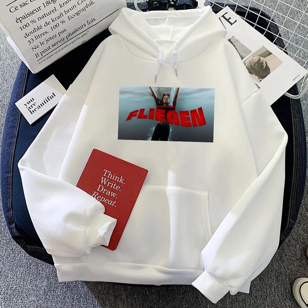 Fliegen Nina Chuba Hoodies Album Graphic Printing Sweatshirts Sudaderas Long Sleeve Winter Men/Women Pullovers Streetwear Unisex