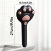 Adjustable Handheld Shower Paw Design/3-Speed Massage/Suitable for Bathroom/Wall Installation and Hanging/Made of Plastic Material/for Shower Use Only