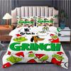 Duvet Cover Printed With Christmas Decoration Super Soft Brushed Microfiber Double Bed Comfortable Set With Zipper Closure And 2 Pillowcases