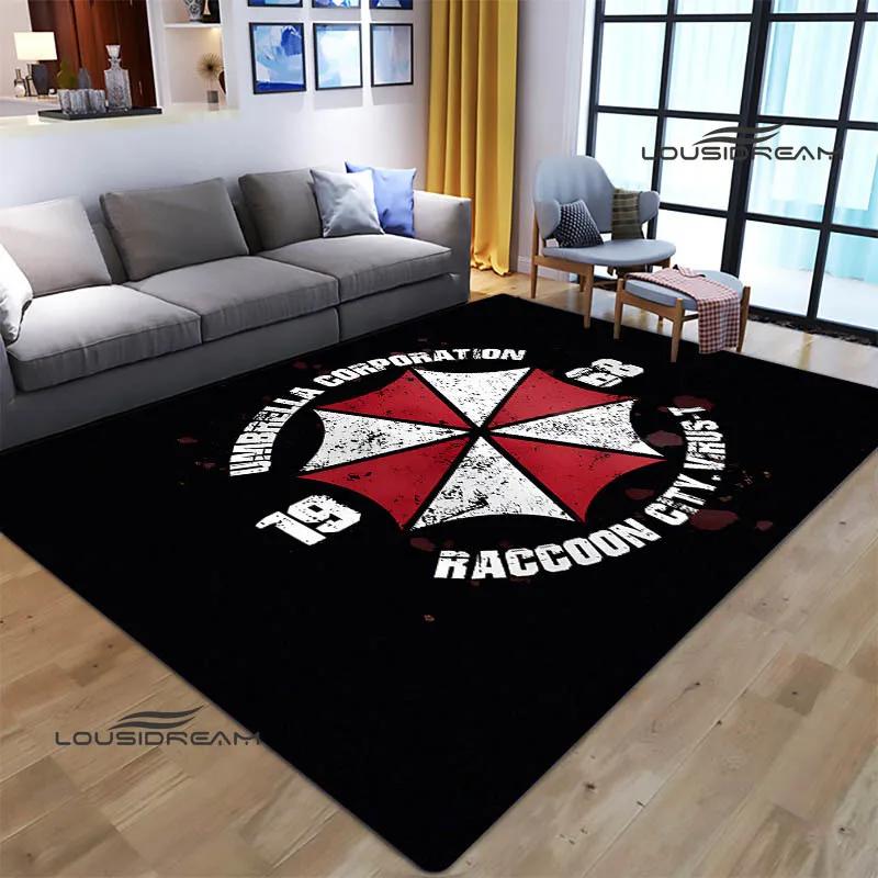 R-Resident Evil Umbrella Printed Carpet Non -slip Carpet Carpets for Living Room Area Rug Door Pad Bedroom Decor Birthday Gift