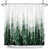 Misty Forest Shower Curtain for Bathroom Nature Mountain Tree Fog Woodland Waterproof Fabric Bathtub Shower Curtain Home Decor