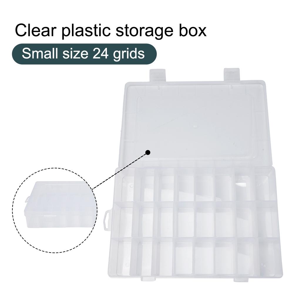 Tray Storage Case Box Container Organizer White Compartments Practical