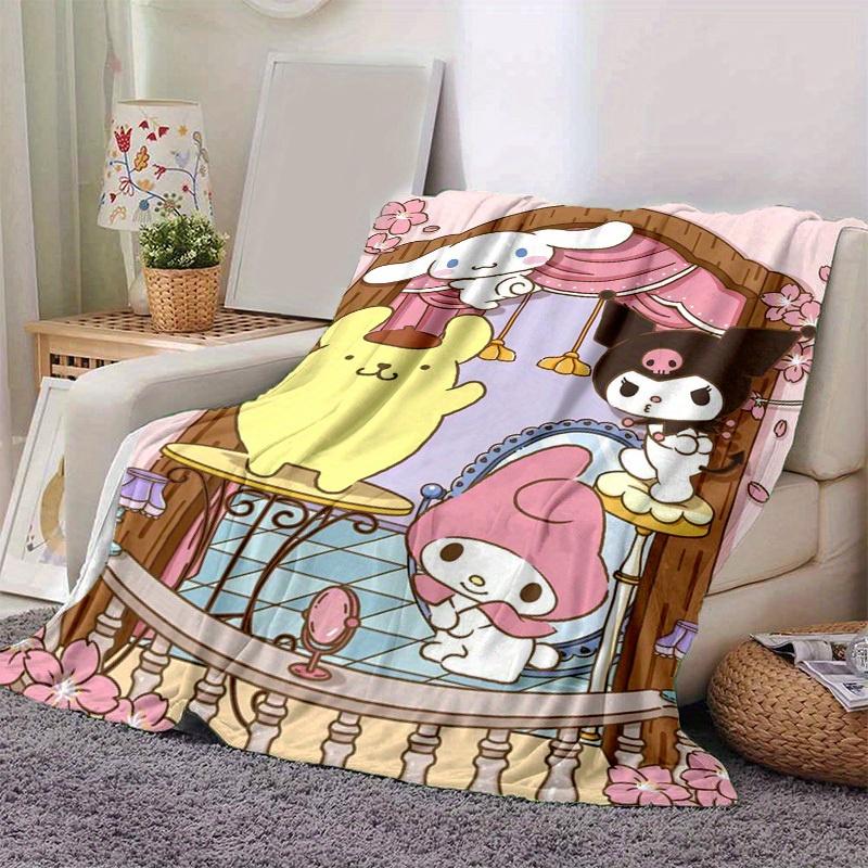 1pc. Cute Cartoon Animal Print Blanket - Perfect for Home, Office, Outdoor Use, Gift Idea, Suitable for Al