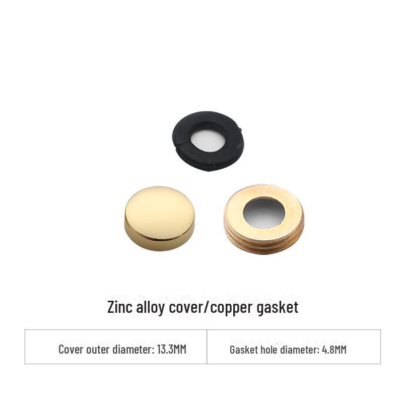 Curved Copper and Stainless Steel Decorative Mirror Nail Caps