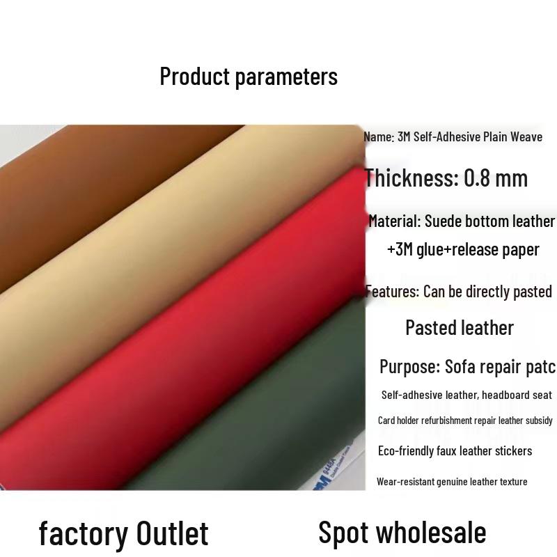 3M Self-Adhesive Leather Repair Patch for Sofas and Car Interiors