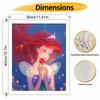Disney The Little Mermaid Oil Paint Hand Painting Kit Decoration Classic Style Home Decor Art Princess Ariel Rose Starry Night Painting