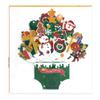 Kreativ Flerfärgad Jul 3D Hälsningskort Pappersprydnader God Jul Postkort Hantverk Pop Up Lyckönskningskort Festival