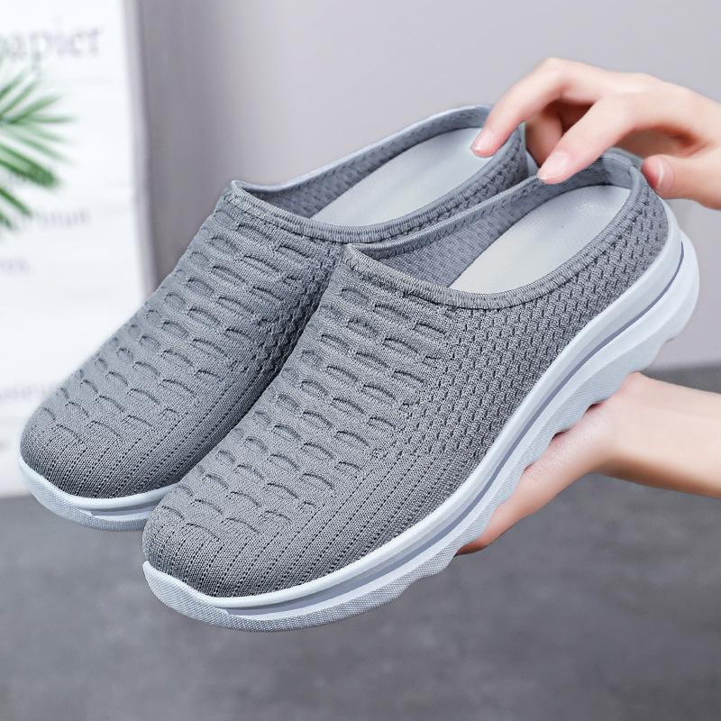 Novo Estilo de Meia-sapatilha de Verão para Mulheres, Sola Macia, Sapatos Casuais Confortáveis, Versátil, Respirável e Sem Cheiro, Sapatos de Moda Femininos