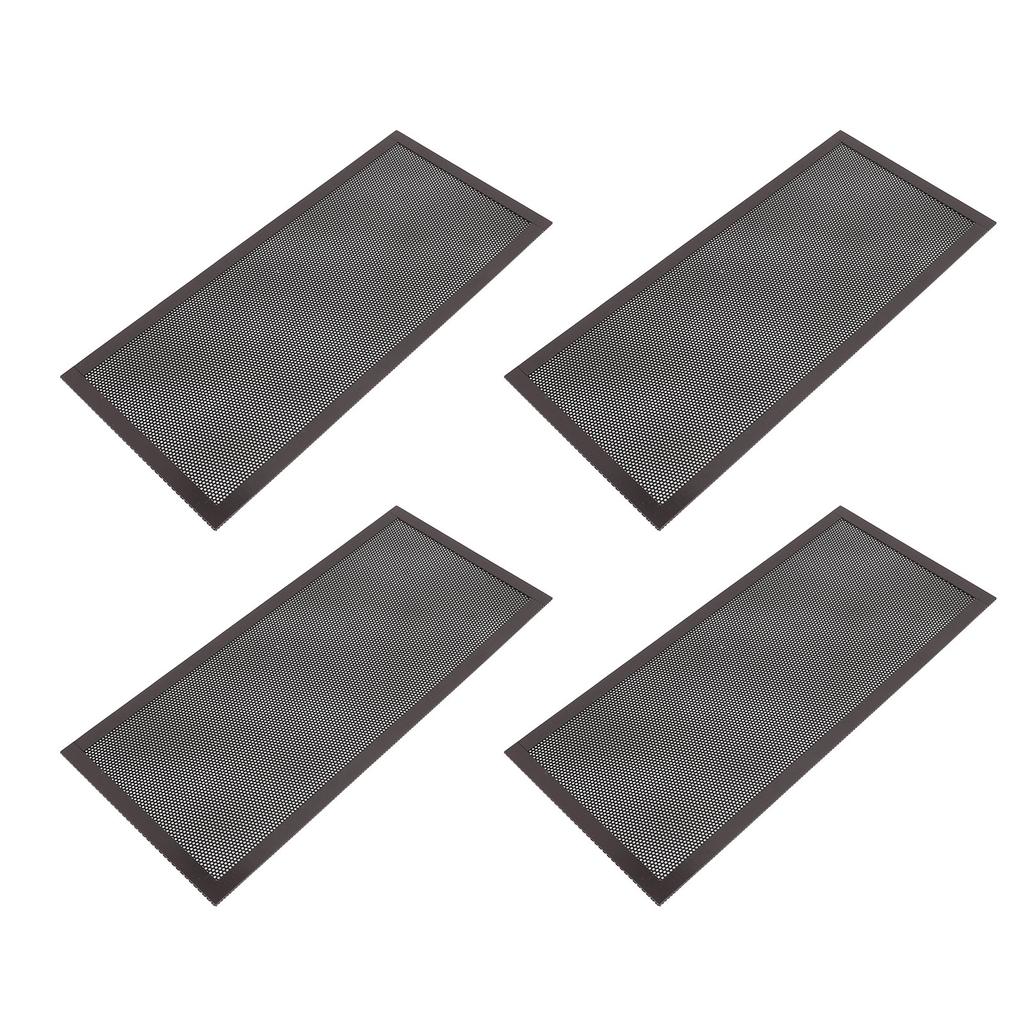 4 Stück Magnetische Bodenregister-Lüftungsgitterabdeckungen 5,5x12 Zoll Magnet PVC-Lüftungsgitternetz für Wand Decke Boden zum Auffangen von Schmutz Haaren