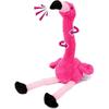 Talking Flamingo Repeats What You Say Twisting Electric Interactive Animated Toy Speaking Plush Buddy Gift for Toddlers Birthday Festival Holiday, Pin