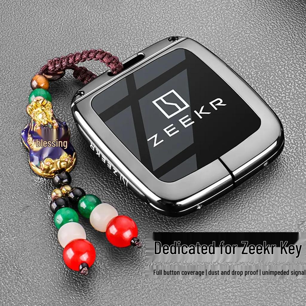 Custodia Bluetooth Intelligente per Chiave Zeekr: Compatibile con 001, 007, 009, Zeekr X Nuovo Modello NFC Guscio Maschile Fibbia
