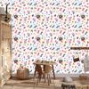 Wallpaper Flowers, Plants and Butterflies for Living Room and Bedroom 50x1000