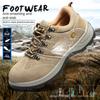 Labor Insurance Shoes Anti-smashing and Anti-piercing Safety Shoes Wear-resistant and Anti-smashing Work Shoes Lightweight Protective Shoes