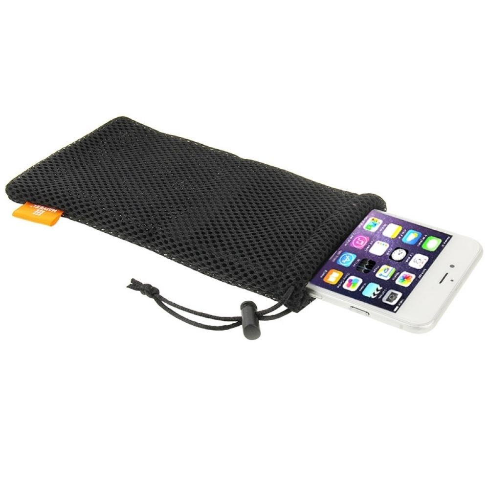 Headphone Phone Nylon Mesh Storage Pouch Bag For Smart Phones/iPad/Power Bank/Camera Accessories