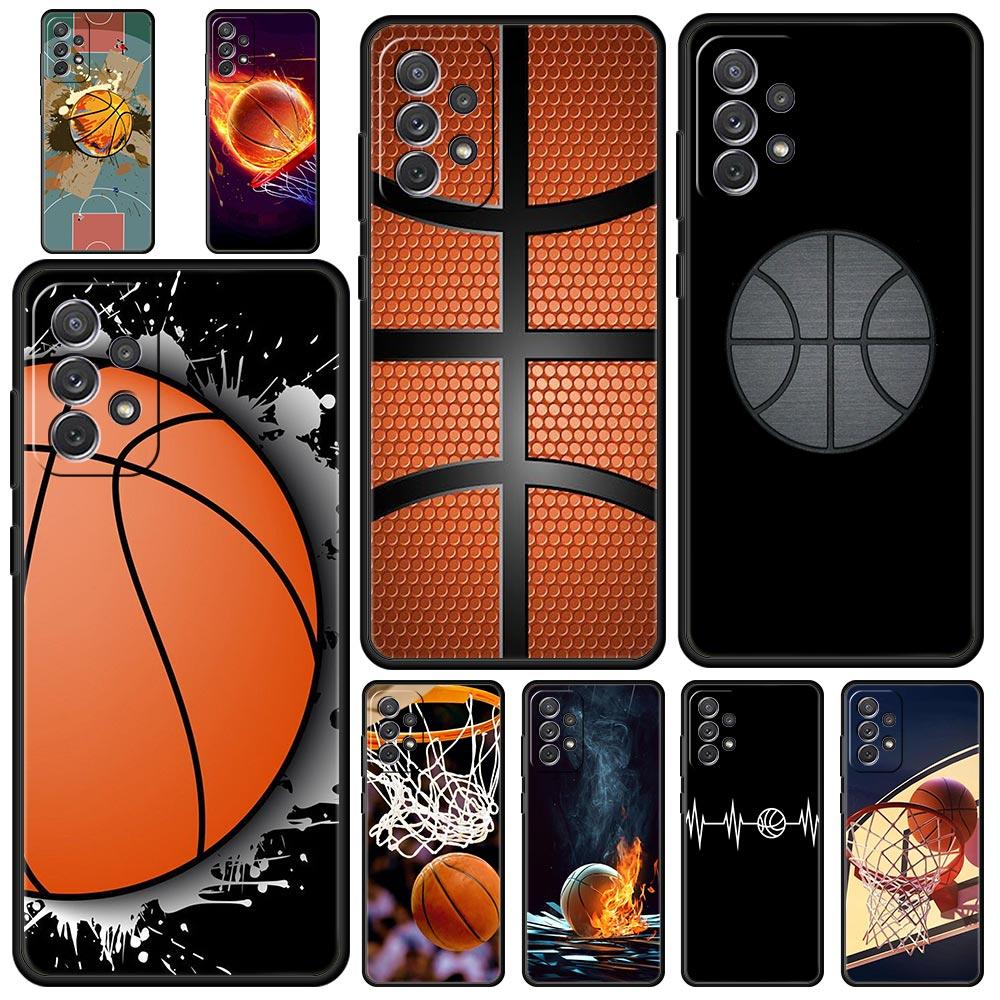 

Basketball Basket Number Phone Case for Samsung Galaxy A51 A71 A21S A12 A11 A31 A52 A41 A32 A23 A33 A53 A73 A03S A13 5G Cover