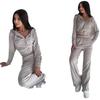 Womens Fall Hooded Sweatshirt Set 2 Piece Casual Streetwear Tracksuit Long Sleeve Pants