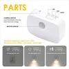 LED Night Light with Motion Sensor EU US Socket PIR Human Induction Lamp Nightlights Wall Lamp for Hallway Stairs Bedside Lamp
