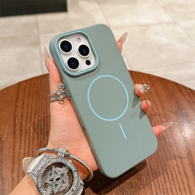 Apple 17 ProMax Frosted Magnetic Case - Skin Feel, High-End Protective for iPhone 16