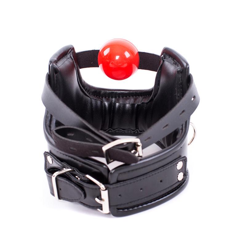Reinforced Padded Collar Mouth Gag Mask for Adult Training and Punishment - European American Kink Bit Gag Substitute.