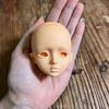 Soft PVC 1/6 MJD Doll Head Handmade BJD Doll's Head New No Makeup Doll Head  Practice Makeup