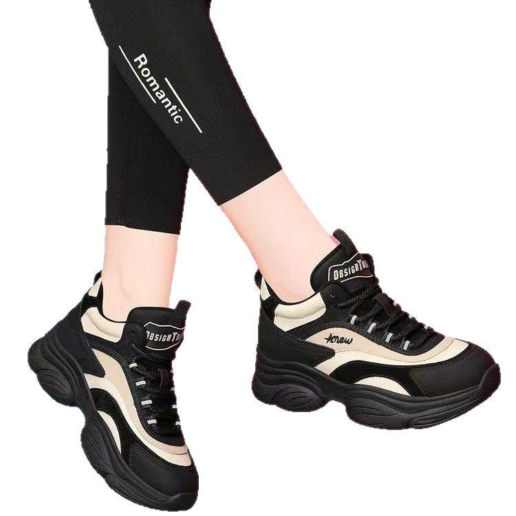 Internet Celebrities Popular Thick-soled Dad Shoes Children 2025 Spring New Popular Versatile Feet Small Women's Sports and Leisure Shoes