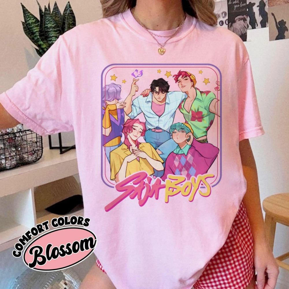 Saja Boys Boy Band Shirt Kpop Demon Hunters Movie Shirt Bootleg Retro Movie Shirt Demon Hunters Merch Shirt Saja Boys T-shirt