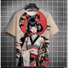 Japanese Geisha 3D Print T-Shirts Summer Men Women Casual Short Sleeve T Shirt Harajuku Tops Streetwear Tees Men's Clothing