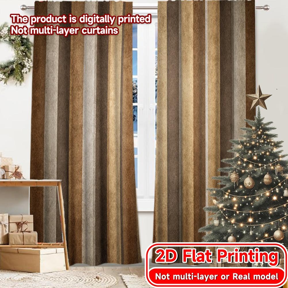 

Set Of 2 Flat Printing Curtain Symphony Chic Curtains Semi Decorations Inside Decorative Bedroom Living Sheer Polyester Ideal For Sleeping Area W100*H70(CM)-Grommet top&2PCS