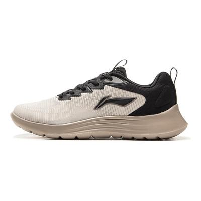 Li Ning Scarpe da Corsa Casual Leggere a Rimbalzo Morbido Uomo Sneakers Grigio Nero ARSV033-2