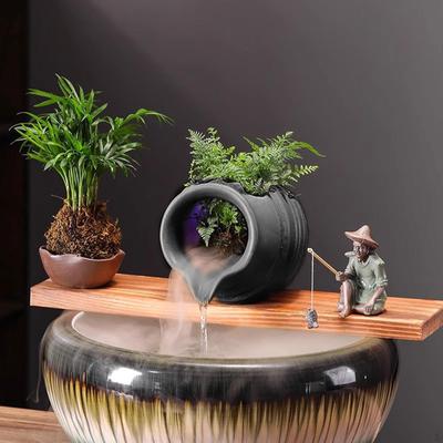 Keramik-Wasserbrunnentopf für den Außenbereich, Betta-Höhlen-Zubehör