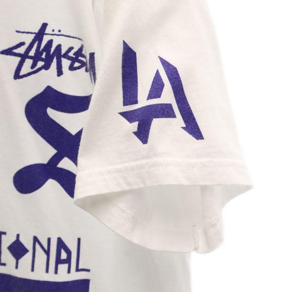 STUSSY logo Short sleeve T-shirt M White Men's Used