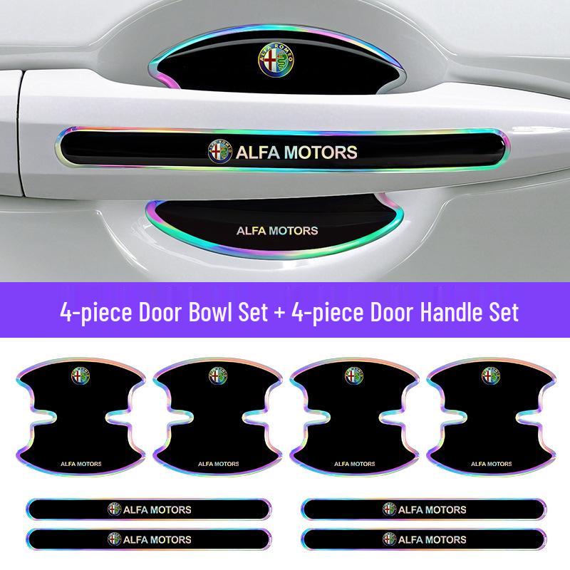 Alfa Romeo Giulia/Stelvio 7-Color Epoxy Scratch-Resistant Door Bowl Sticker